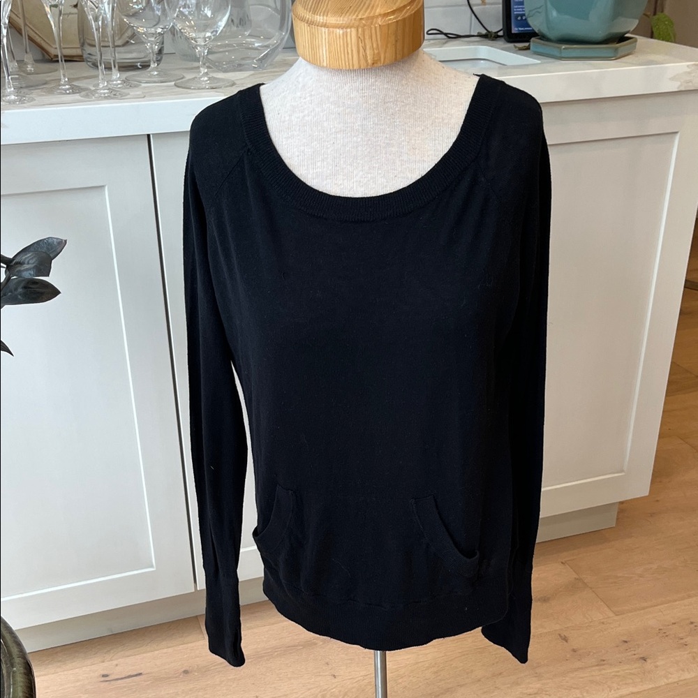 Lululemon Athletica Classic Black Long Sleeve Sweater